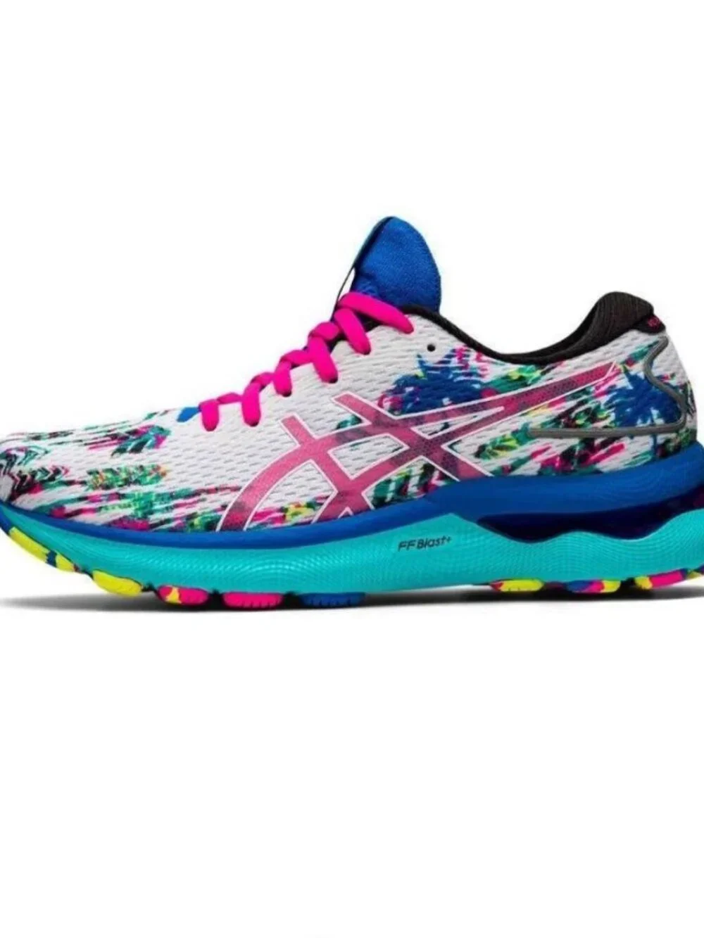 NEW Asics GEL Nimbus 24 Multicolor Turquoise Blue Pink Yellow 9.5 US 41.5 EUR